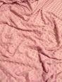 Coral Minky Dimple Dot Baby Soft Fabric by the Yard