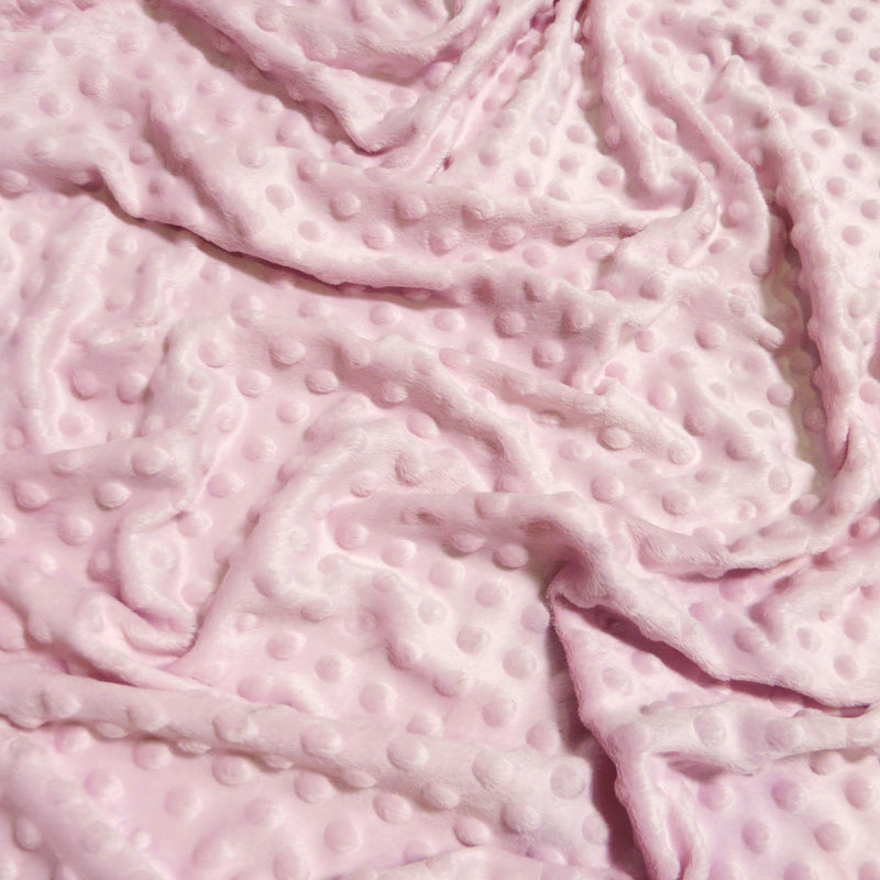 Peach Minky Dimple Dot Baby Soft Fabric