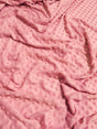 Pink Minky Dimple Dot Baby Soft Fabric by the Yard