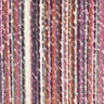 Dion Fabric Cut Velvet Fabric - Multi-Colored Striped, 55" Width (1 Yard)