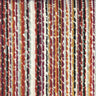 Dion Fabric Cut Velvet Fabric - Multi-Colored Striped, 55" Width (1 Yard)