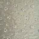 Disco Silk Fabric - Multicolored Circle Pattern, 54" Width (1 Yard)