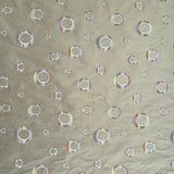 Disco Silk Fabric - Multicolored Circle Pattern, 54" Width (1 Yard)