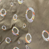 Disco Silk Fabric - Multicolored Circle Pattern, 54" Width (1 Yard)