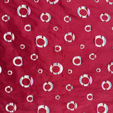 Disco Silk Fabric - Multicolored Circle Pattern, 54" Width (1 Yard)