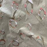 Disco Silk Fabric - Multicolored Circle Pattern, 54" Width (1 Yard)