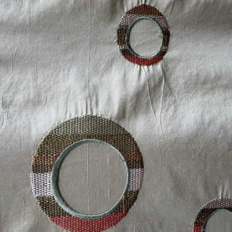 Disco Silk Fabric - Multicolored Circle Pattern, 54" Width (1 Yard)