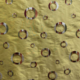 Disco Silk Fabric - Multicolored Circle Pattern, 54" Width (1 Yard)