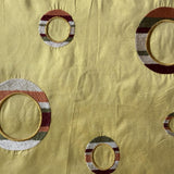 Disco Silk Fabric - Multicolored Circle Pattern, 54" Width (1 Yard)