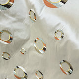 Disco Silk Fabric - Multicolored Circle Pattern, 54" Width (1 Yard)