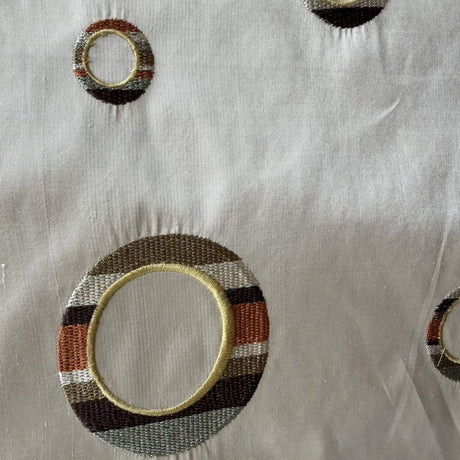 Disco Silk Fabric - Multicolored Circle Pattern, 54" Width (1 Yard)