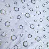Disco Silk Fabric - Multicolored Circle Pattern, 54" Width (1 Yard)
