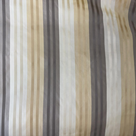 Discreet Silk Fabric - Multi-Colored Stripe, 55" Width (1 Yard)