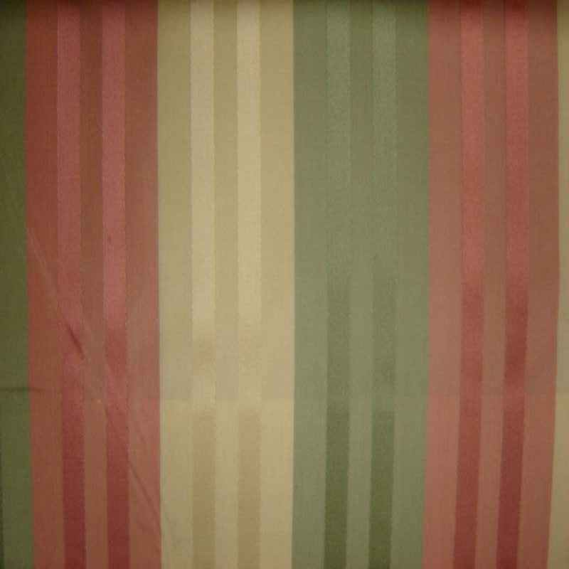 Discreet Silk Fabric - Multi-Colored Stripe, 55" Width (1 Yard)