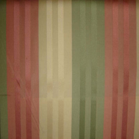 Discreet Silk Fabric - Multi-Colored Stripe, 55" Width (1 Yard)