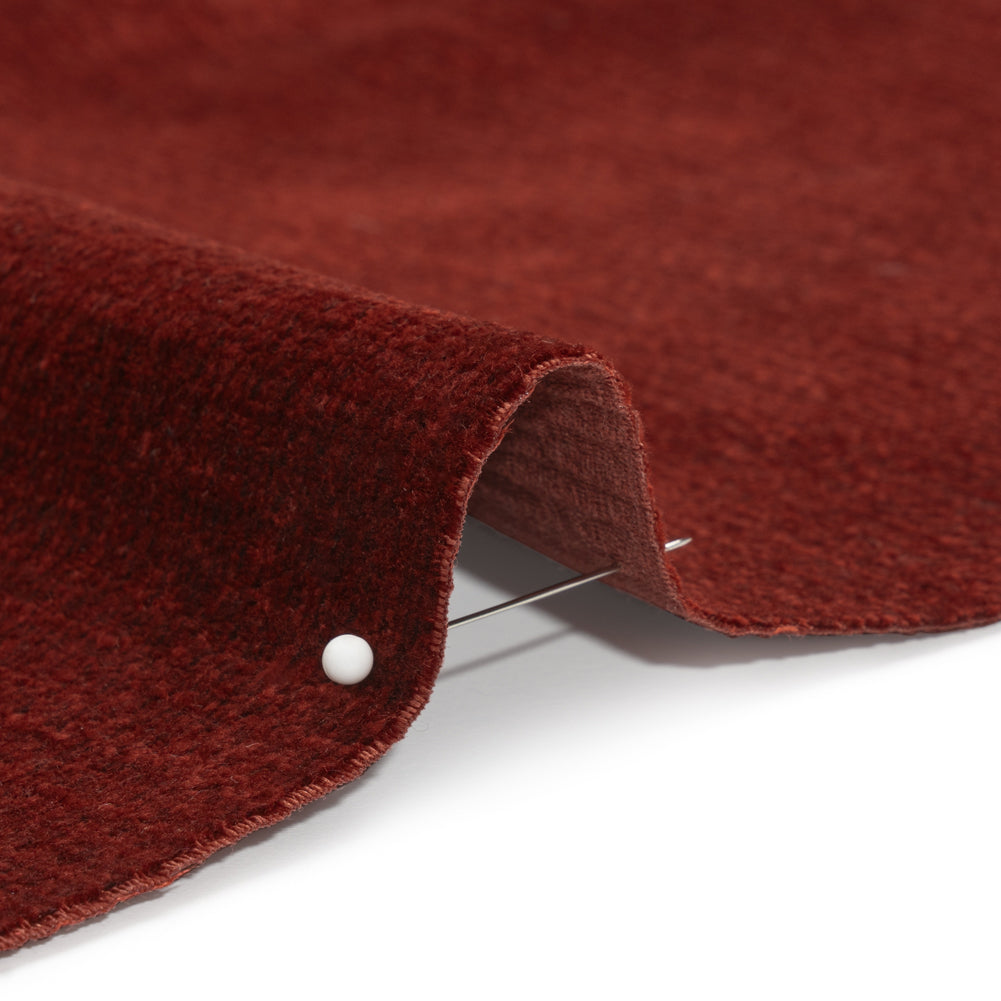 Chenille Upholstery Woven - Chili Pepper - Lanton Collection