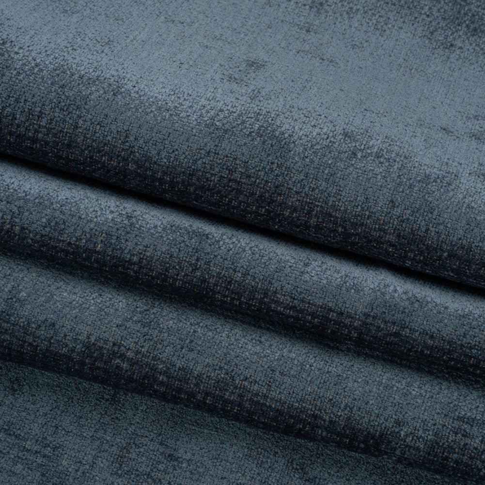 Chenille Upholstery Woven - Denim - Lanton Collection