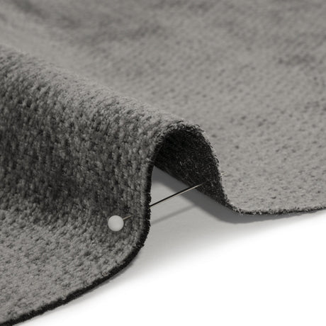 Chenille Upholstery Woven - Pewter - Lanton Collection