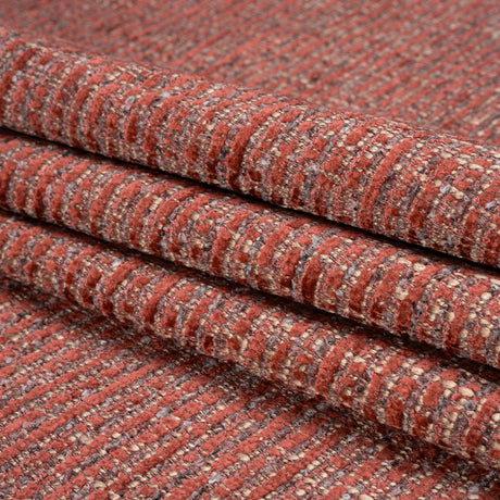 Tweed Upholstery Chenille - Bloodstone Striated - Caprona Collection
