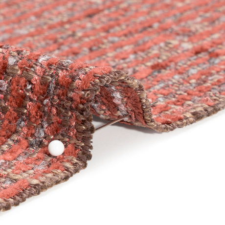 Tweed Upholstery Chenille - Bloodstone Striated - Caprona Collection