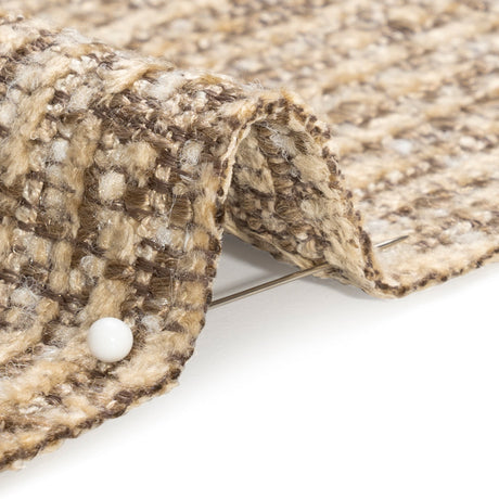 Tweed Upholstery Chenille - Cafe Striated - Caprona Collection