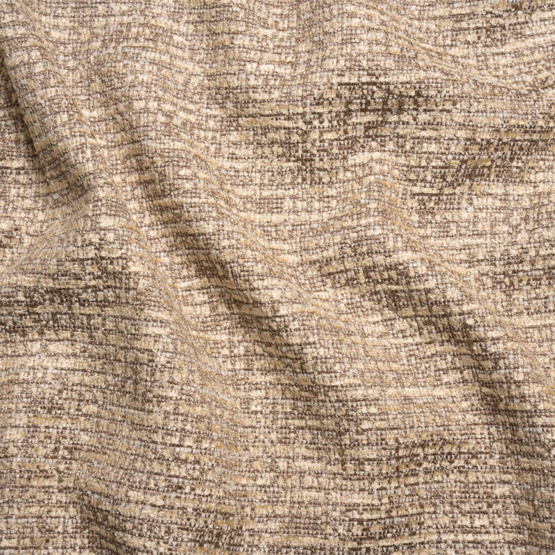 Tweed Upholstery Chenille - Cafe Striated - Caprona Collection