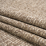 Tweed Upholstery Chenille - Espresso Striated - Caprona Collection
