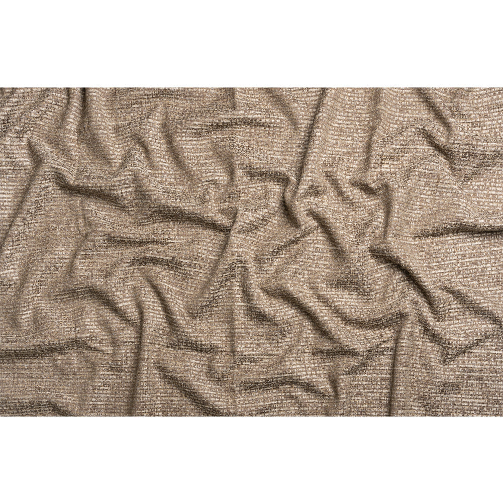 Tweed Upholstery Chenille - Espresso Striated - Caprona Collection