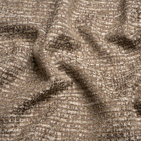 Tweed Upholstery Chenille - Espresso Striated - Caprona Collection