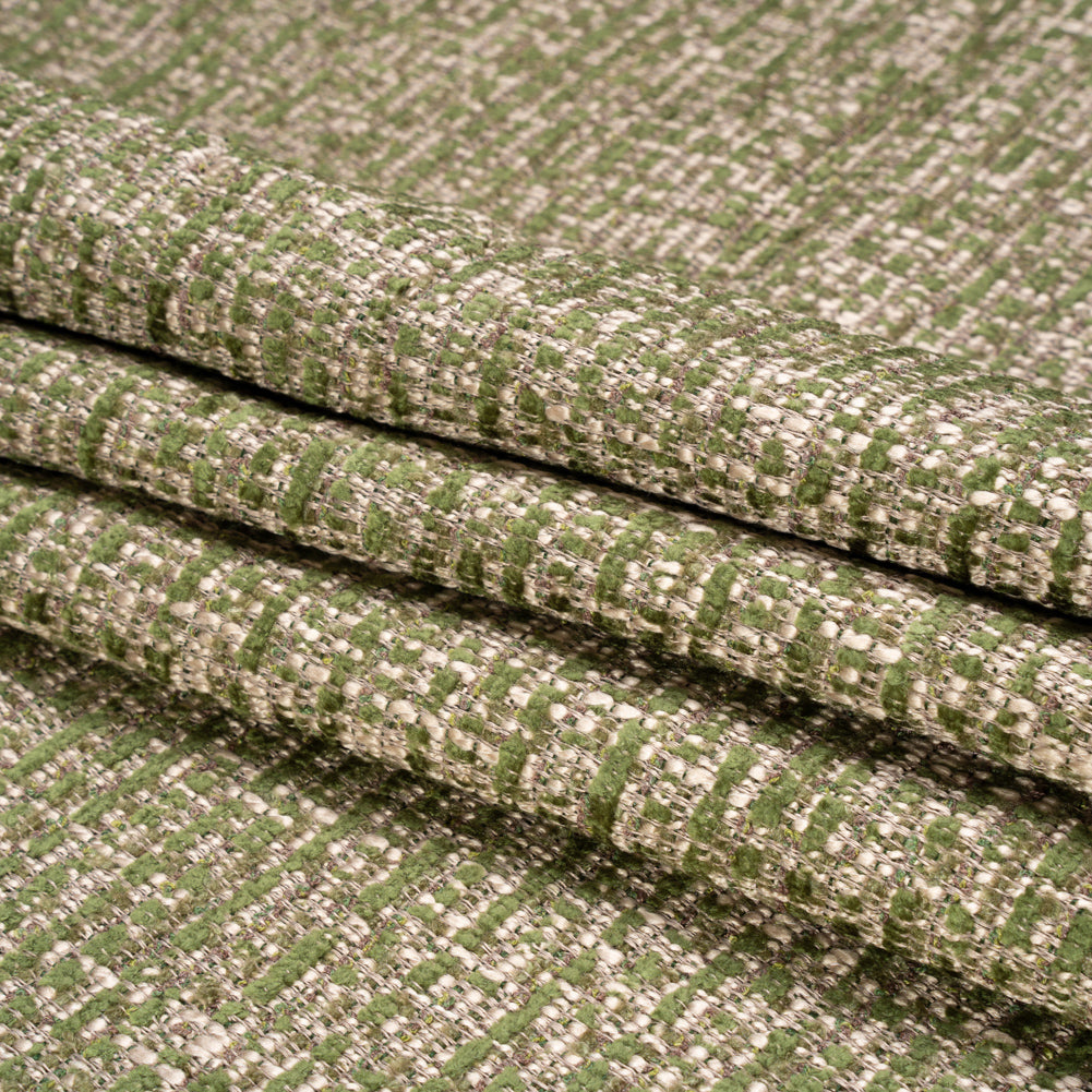Tweed Upholstery Chenille - Laurel Striated - Caprona Collection
