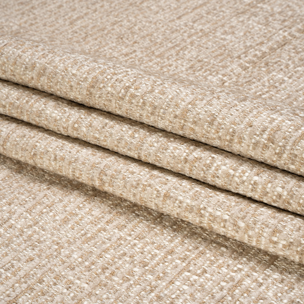 Tweed Upholstery Chenille - Linen Striated - Caprona Collection