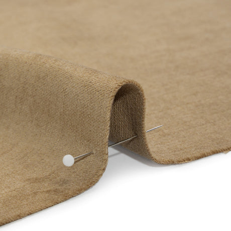Polyester and Cotton Upholstery Velvet - Latte - Corry Collection