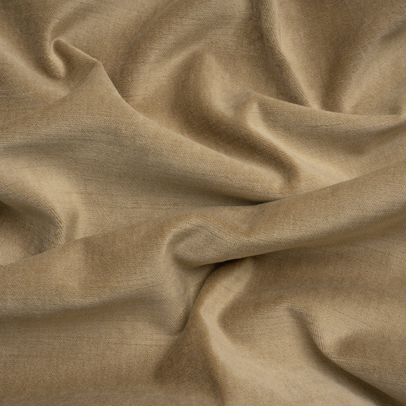 Polyester and Cotton Upholstery Velvet - Latte - Corry Collection
