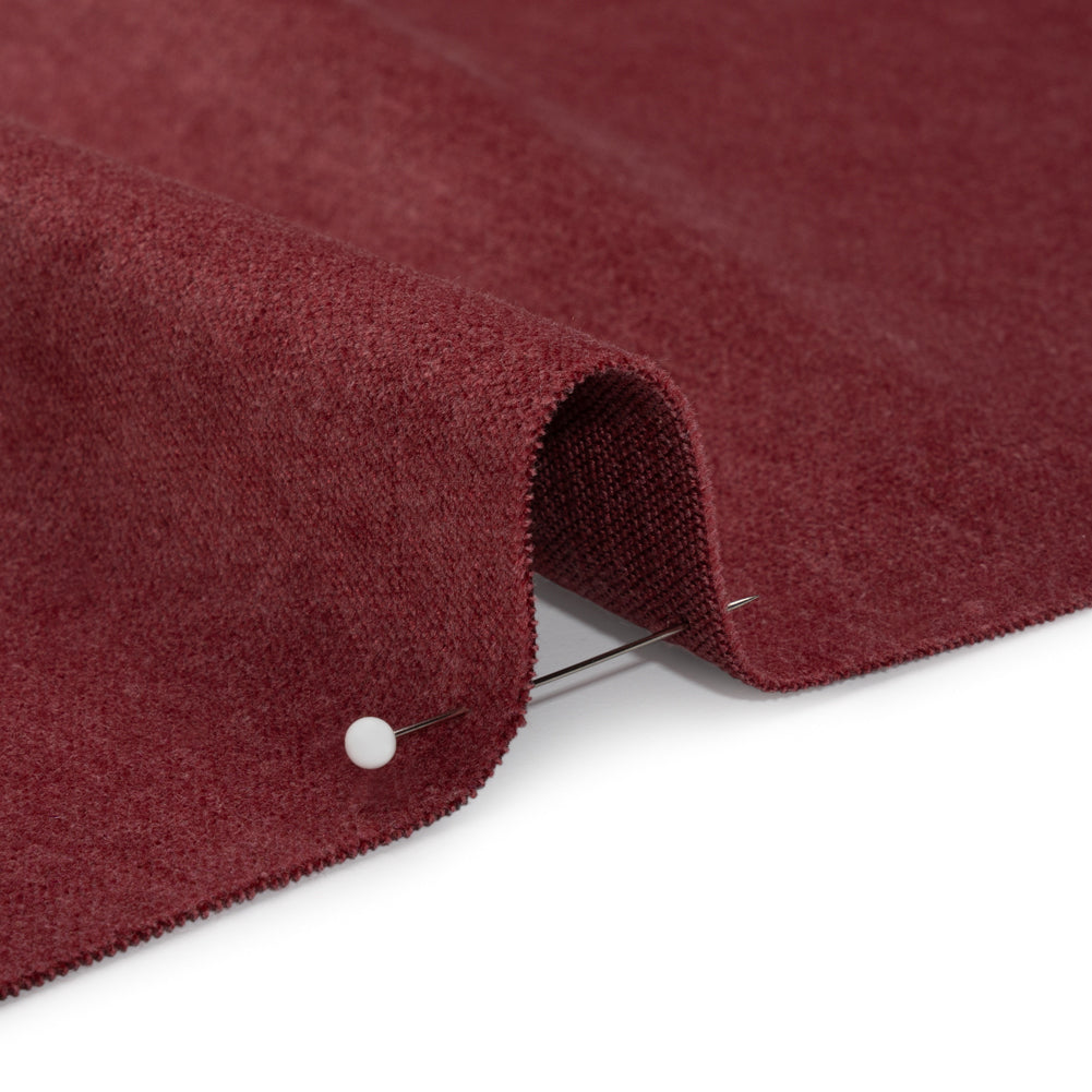 Polyester and Cotton Upholstery Velvet - Merlot - Corry Collection