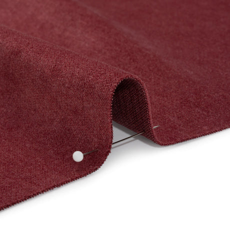 Polyester and Cotton Upholstery Velvet - Merlot - Corry Collection