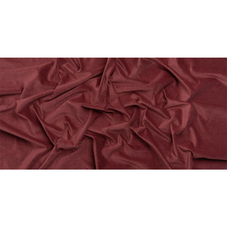 Polyester and Cotton Upholstery Velvet - Merlot - Corry Collection