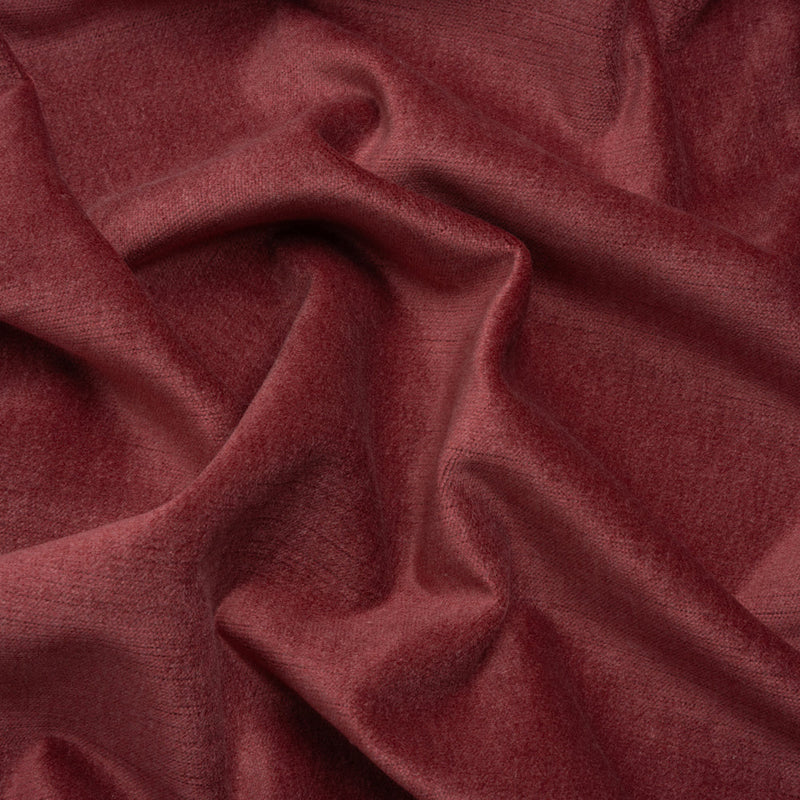 Polyester and Cotton Upholstery Velvet - Merlot - Corry Collection