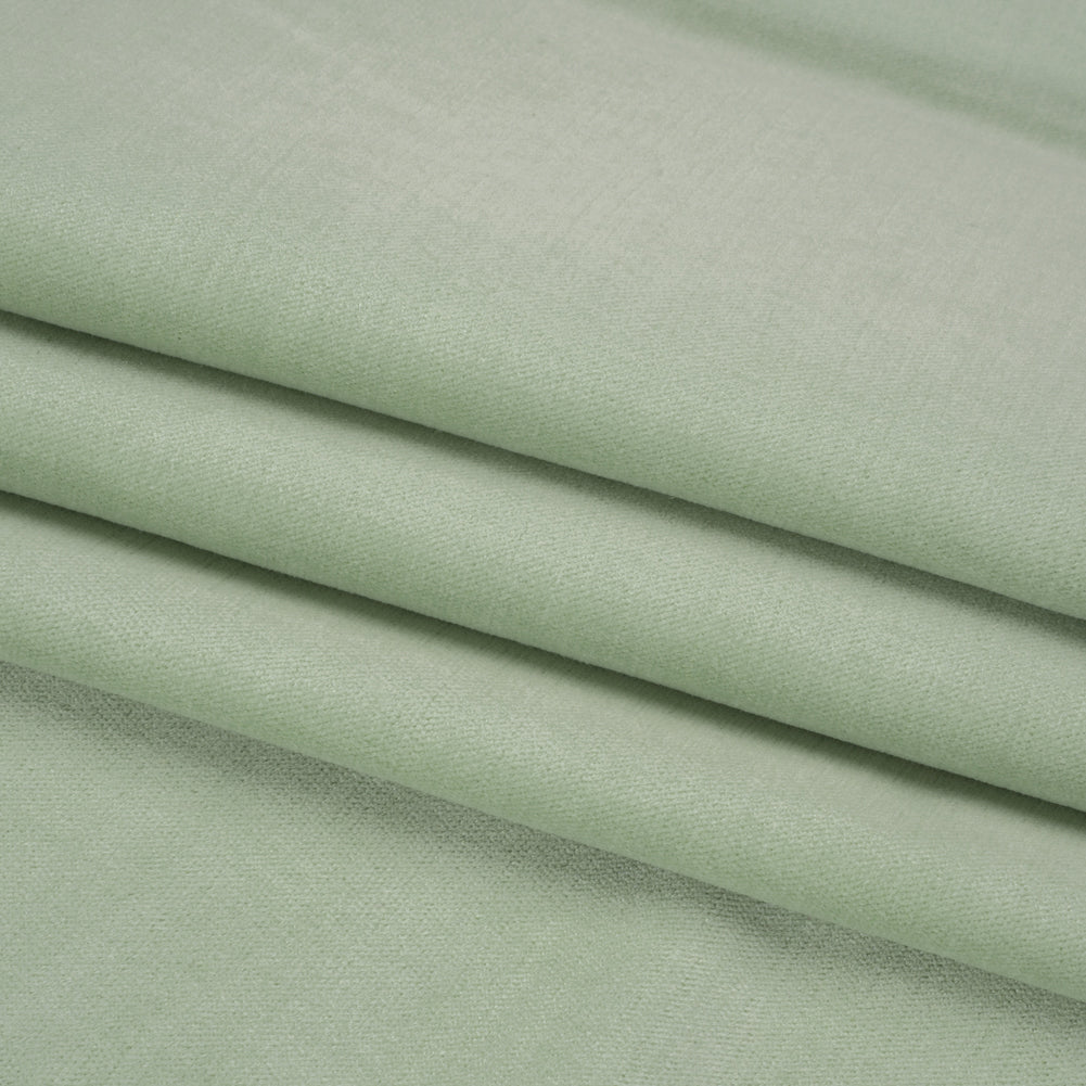 Polyester and Cotton Upholstery Velvet - Neo-Mint - Corry Collection