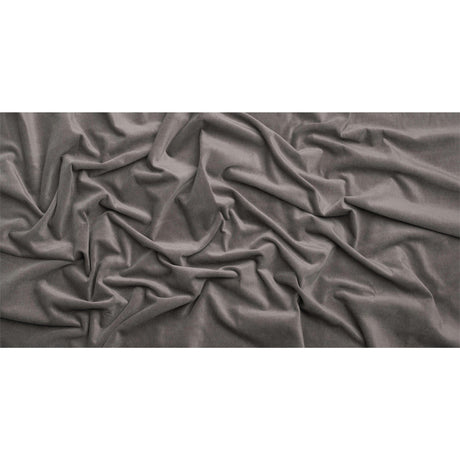 Polyester and Cotton Upholstery Velvet - Nickel - Corry Collection