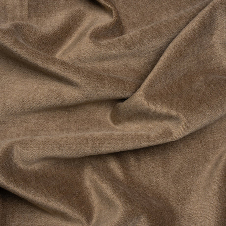 Polyester and Cotton Upholstery Velvet - Otter - Corry Collection