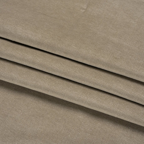 Polyester and Cotton Upholstery Velvet - Pebble - Corry Collection