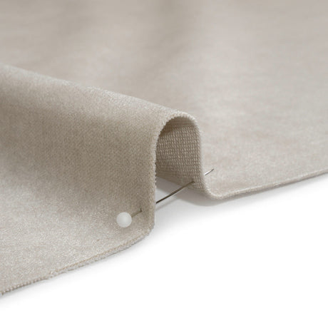 Polyester and Cotton Upholstery Velvet - Platinum - Corry Collection