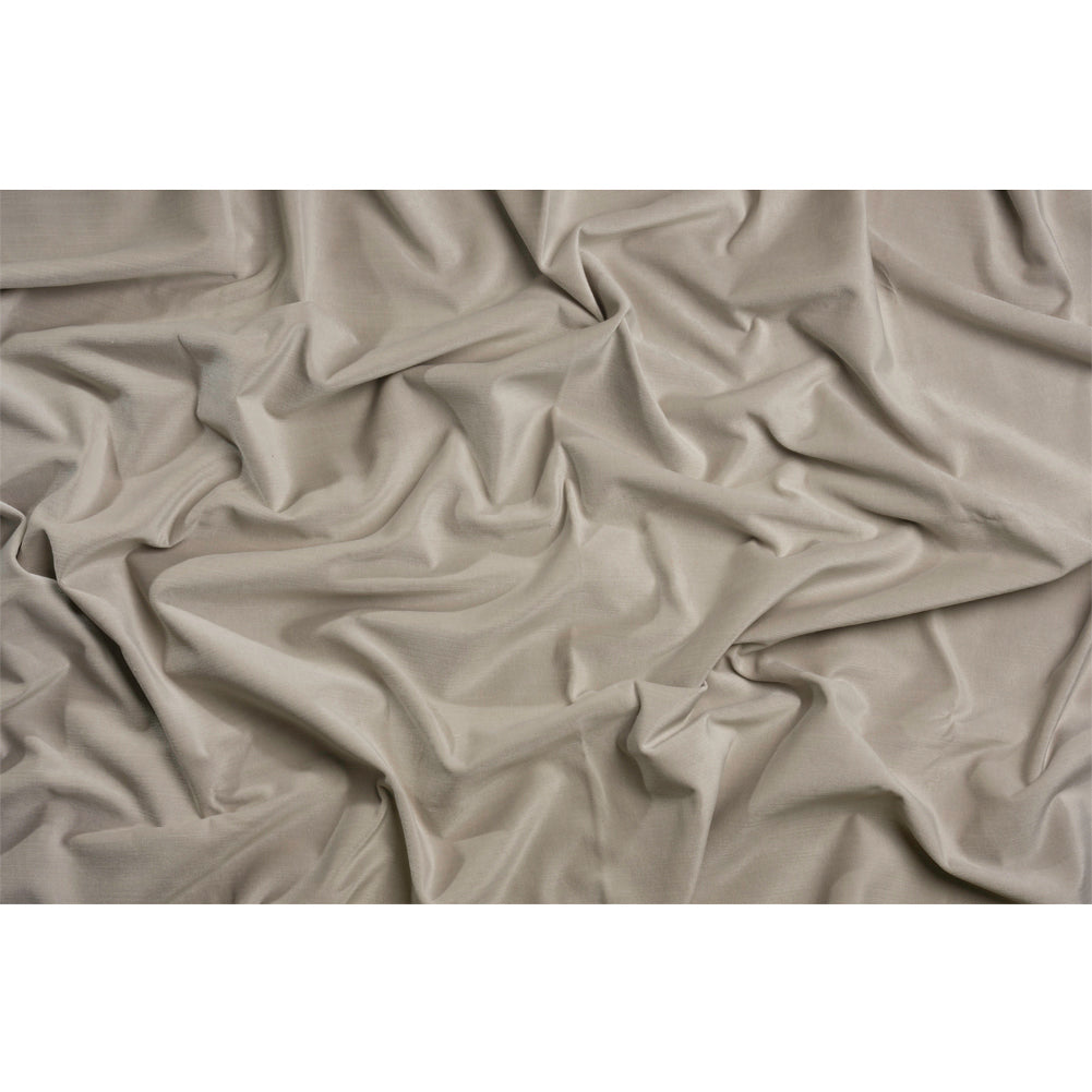 Polyester and Cotton Upholstery Velvet - Platinum - Corry Collection