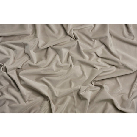 Polyester and Cotton Upholstery Velvet - Platinum - Corry Collection