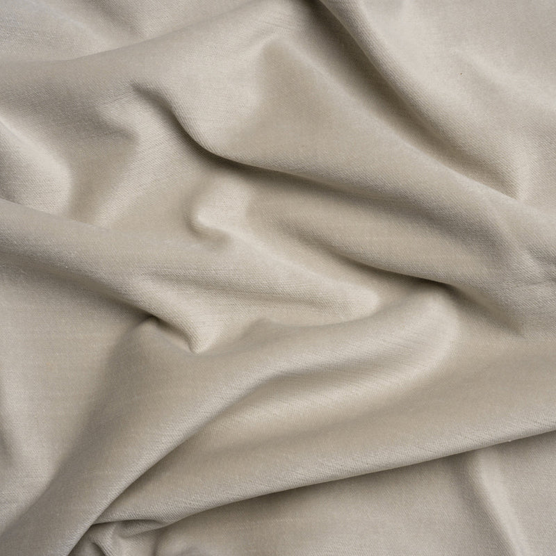 Polyester and Cotton Upholstery Velvet - Platinum - Corry Collection