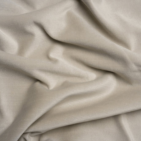 Polyester and Cotton Upholstery Velvet - Platinum - Corry Collection