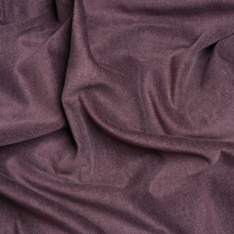 Polyester and Cotton Upholstery Velvet - Plum - Corry Collection