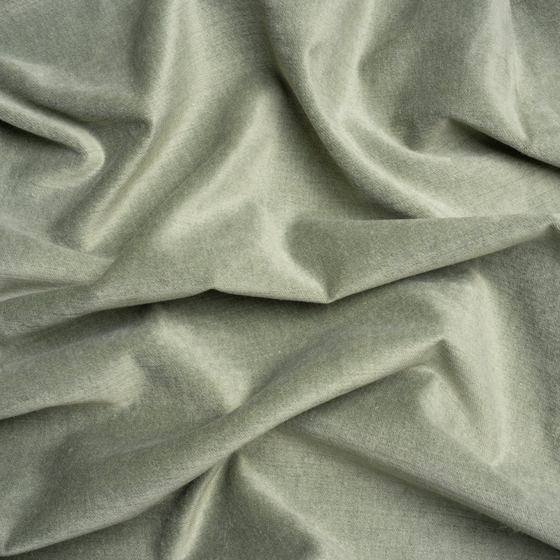 Polyester and Cotton Upholstery Velvet - Sage - Corry Collection