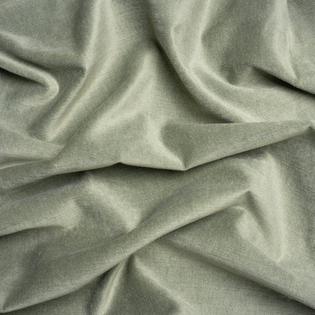 Polyester and Cotton Upholstery Velvet - Sage - Corry Collection