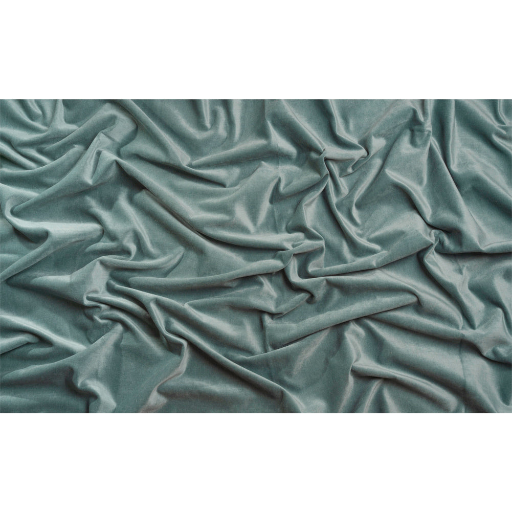 Polyester and Cotton Upholstery Velvet - Seaglass - Corry Collection
